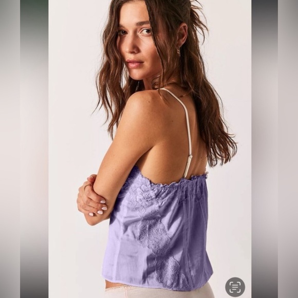 NWOT! FREE PEOPLE Neon Nights Lace Cami - Picture 3 of 6